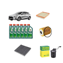 Kit Tagliando 3 Filtri + 1 filtro carburante mann filter + 6L Olio Castrol Magnatec 0W-20 – Ford Focus IV 1.5