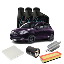 Kit Tagliando Lancia Ypsilon 1.2 LPG 2015 – 4 Filtri + Olio Selenia 4W-40 Multipower 3L