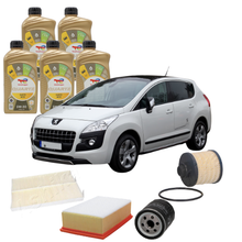 Kit Tagliando Completo Peugeot 3008 2.0 HDi 150cv 2016 — Total Ineo 5W30 5L + 4 Filtri