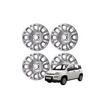 Set 4 Copricerchi, Coppe / Borchie Ruota 15'' – Per Fiat Panda 312 Dal 2012