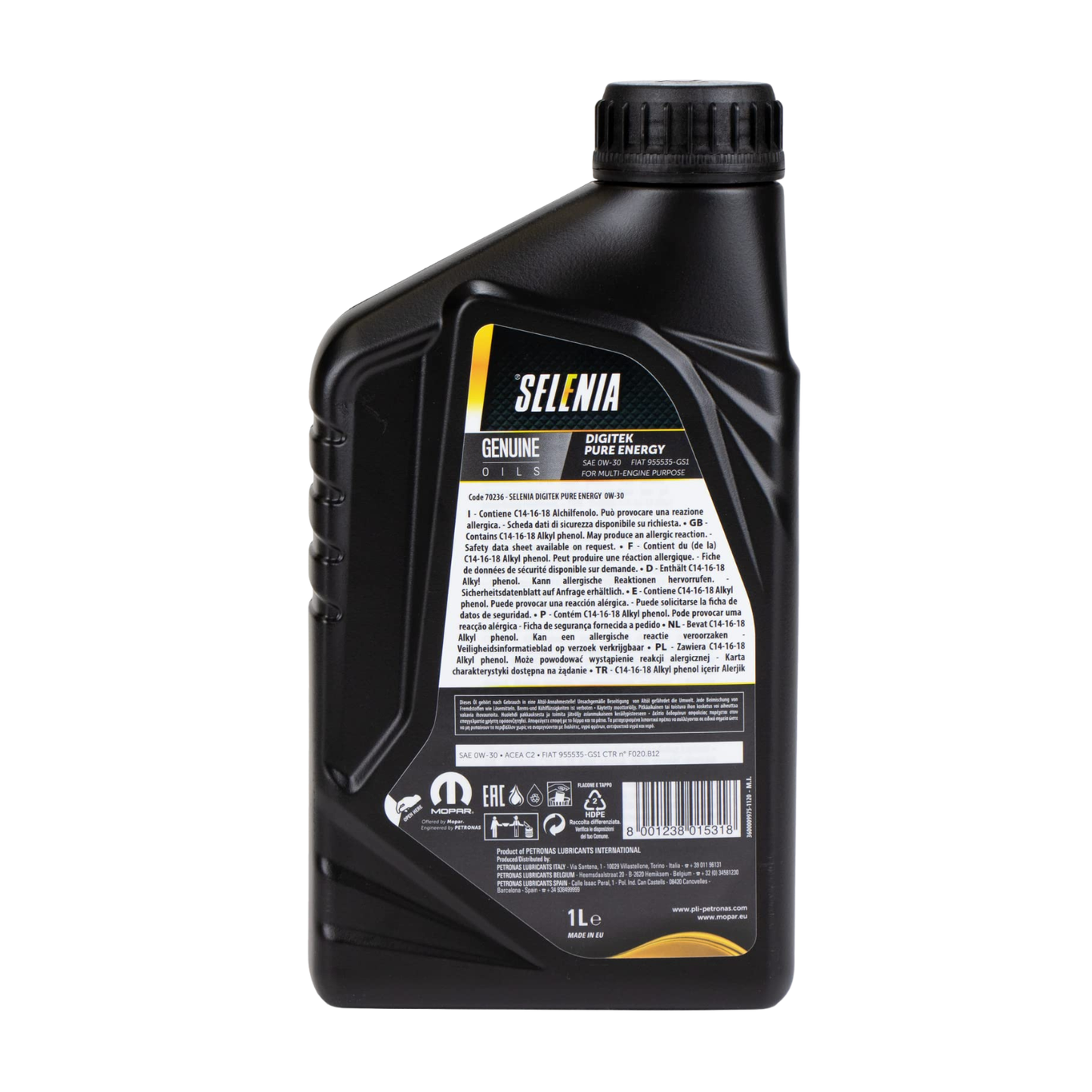 Selenia Digitek Pure Energy 0W-30 - Olio Motore - 1L