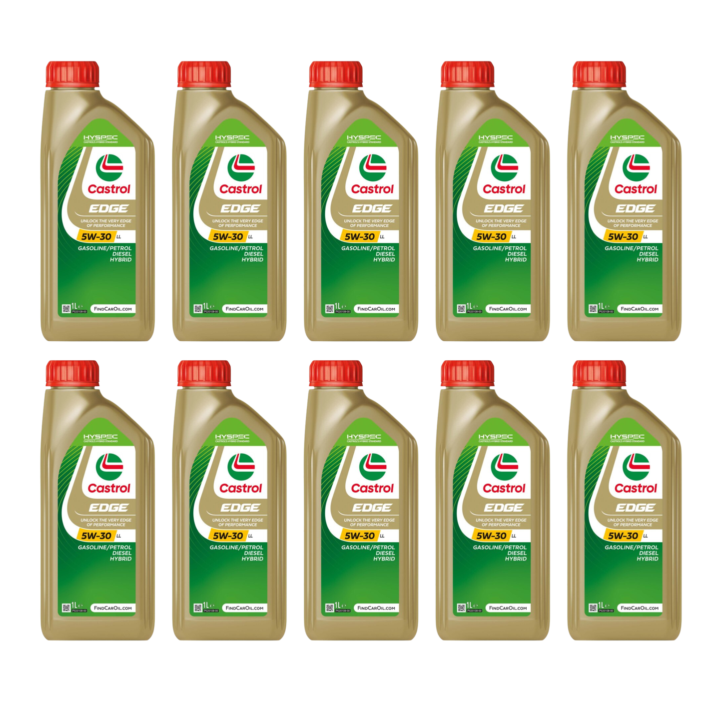 Kit Tagliando 10L Castrol 5W-30 LL + 2 Filtri Olio Bosch + Filtro Carburante Bosch + Pastiglie Anteriori Brembo