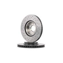 Kit Dischi Forati Freni Anteriori Brembo per Ford Mondeo IV / Galaxy II / S-Max / Range Rover Evoque / Volvo S60 II / Volvo V60 I