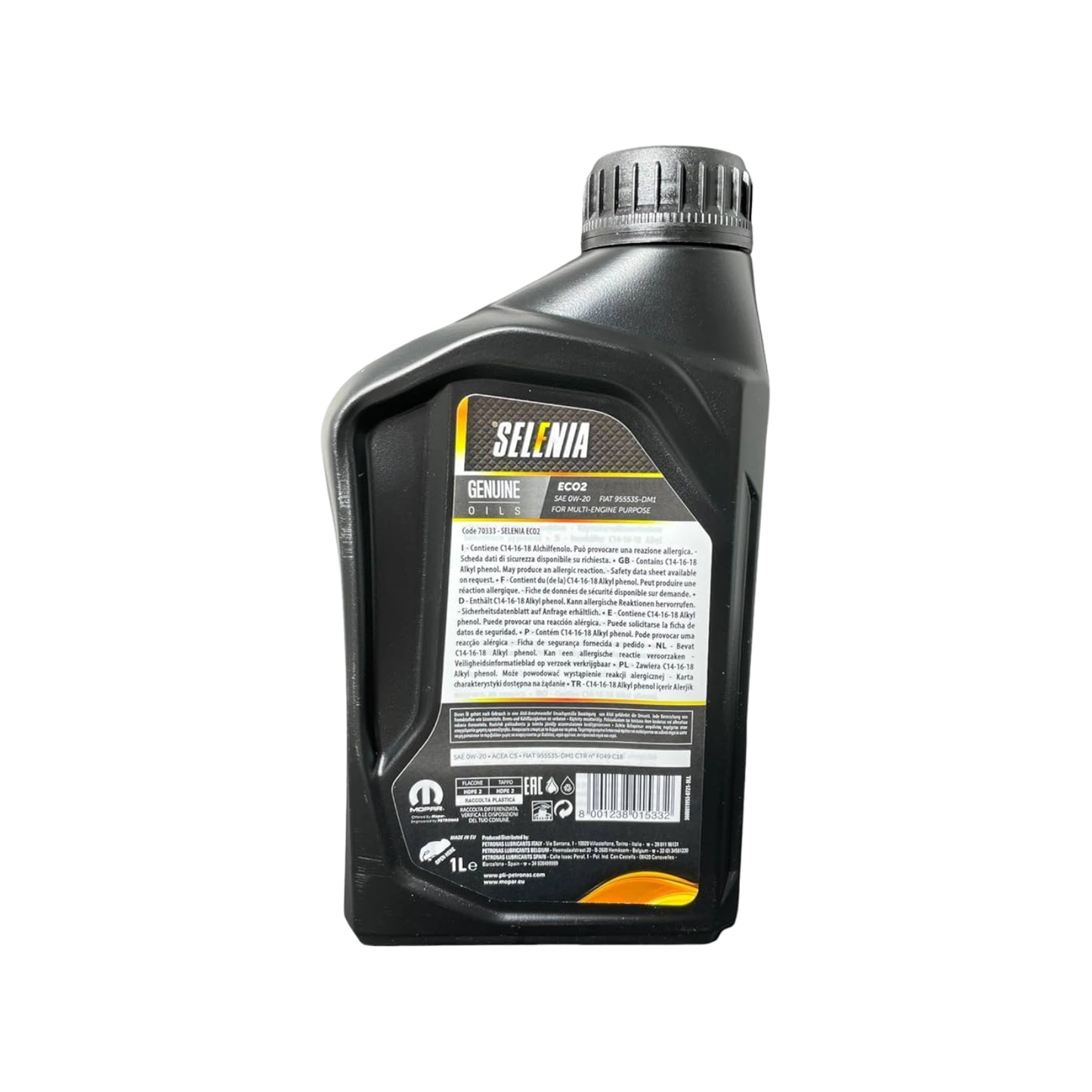 2X Selenia Eco2 0W 20 – Olio Motore ACEA C5 - Motori Firefly Mild Hybrid - Euro 6D