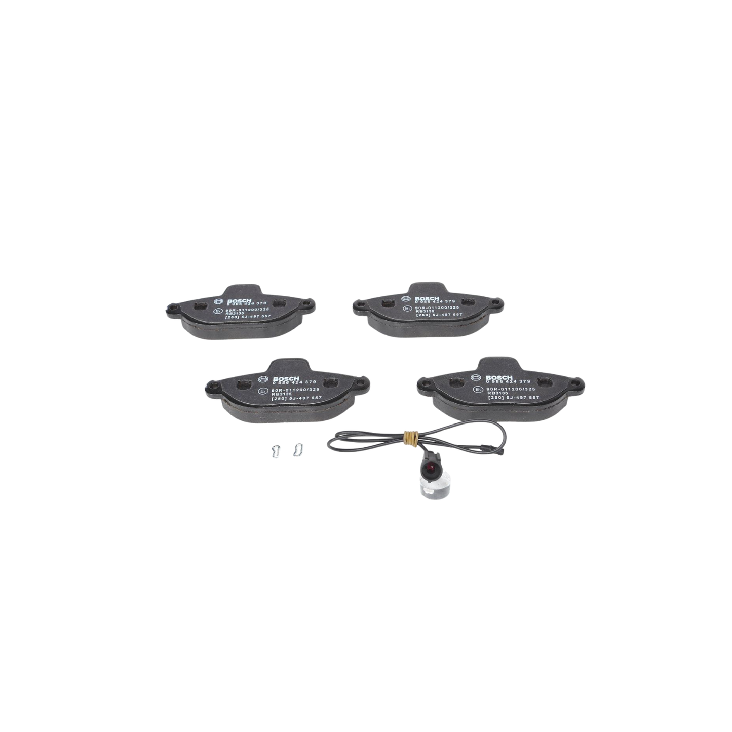 Kit 4 Pastiglie Freni Anteriori Bosch per Fiat Punto (176) / 188 / Seicento / Lancia Ypsilon