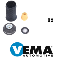 Kit Ammortizzatori Anteriori e Posteriori Kayaba + 2 Kit Supporti Anteriori Vema - Fiat 500L