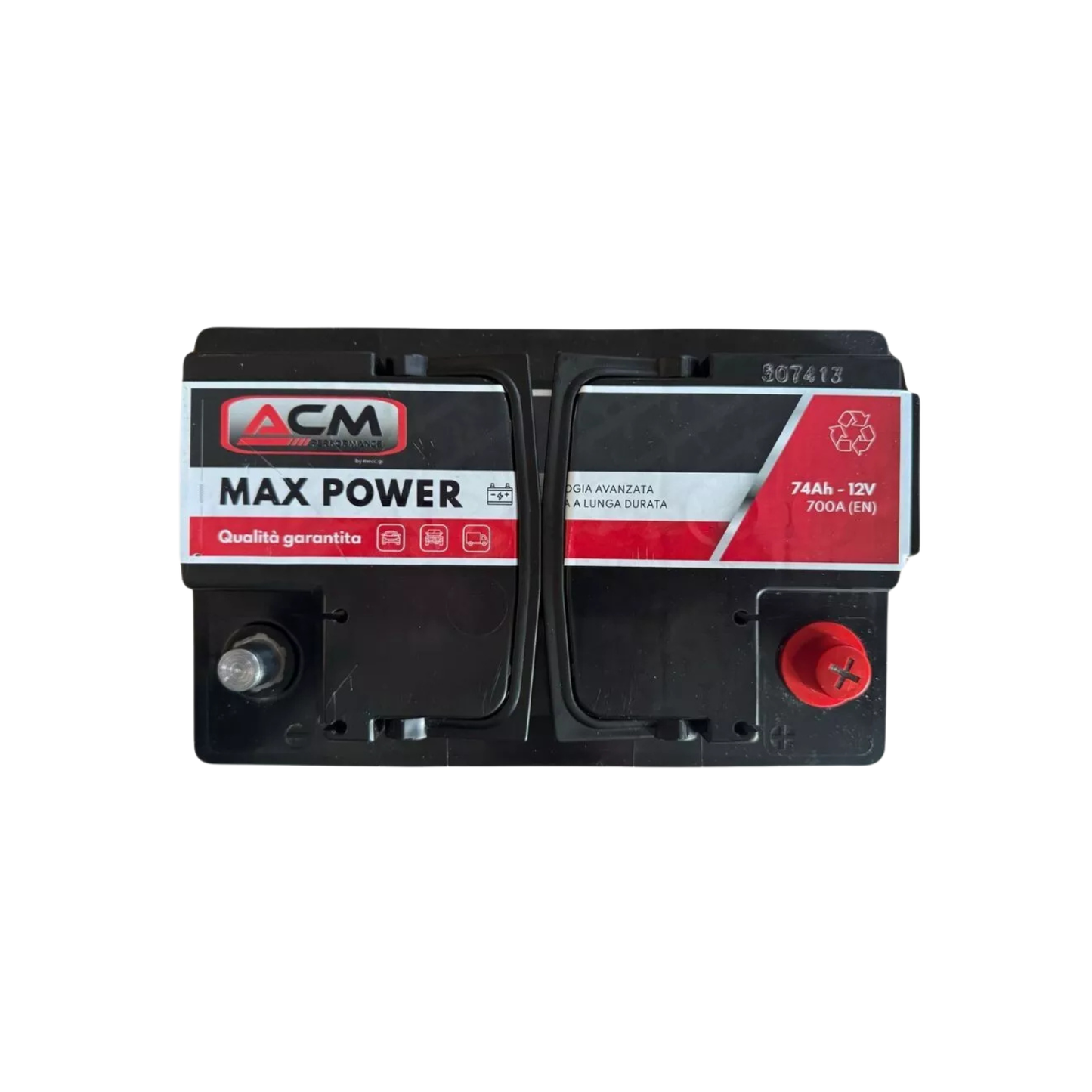 Batteria Auto 74Ah 700A 12V L3 Bassa – Equivalente Fiamm / Varta / Bosch / Exide