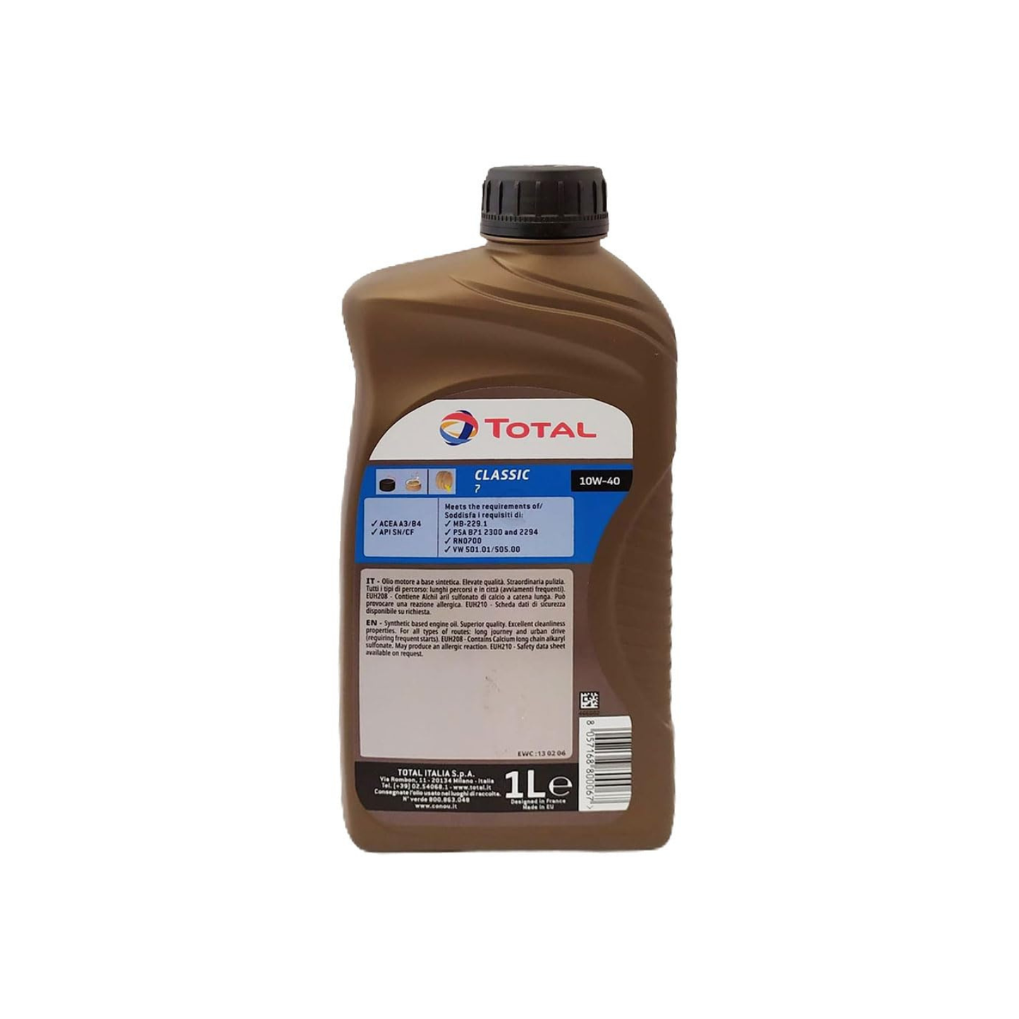 Total Classic 7 10W-40 – Olio Motore 1L
