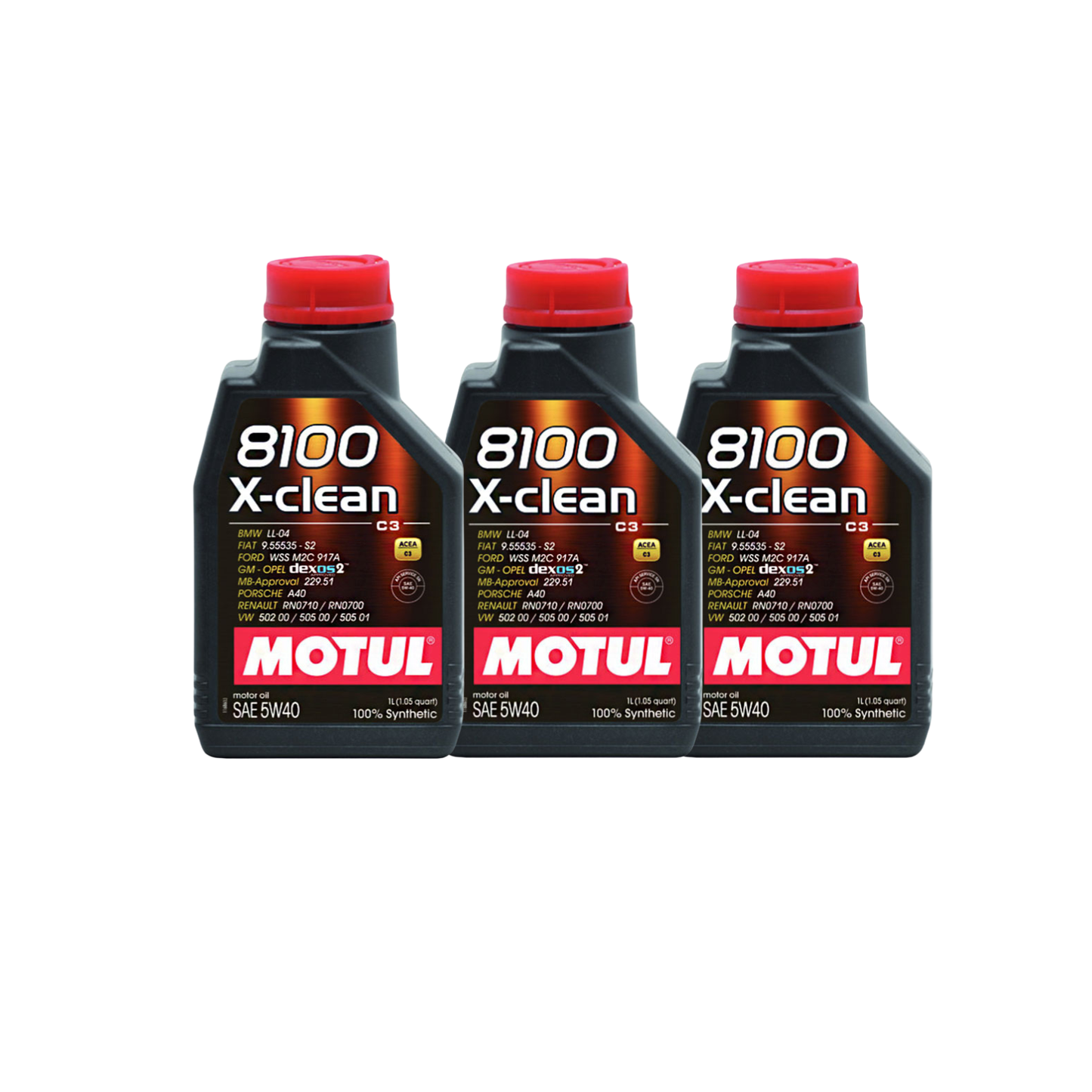 Kit Tagliando 3 Filtri Bosch + 3 candele bosch + 3L Olio Motul 5W-30 X-Clean per Polo 1.2