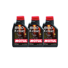 Kit Tagliando 3 Filtri Bosch + 3 candele bosch + 3L Olio Motul 5W-30 X-Clean per Polo 1.2