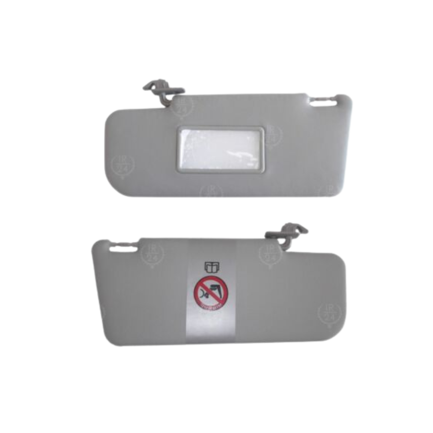 Coppia Alette Parasole (DX + SX) – Fiat Panda (dal 2003) – Con Specchio e Tasca
