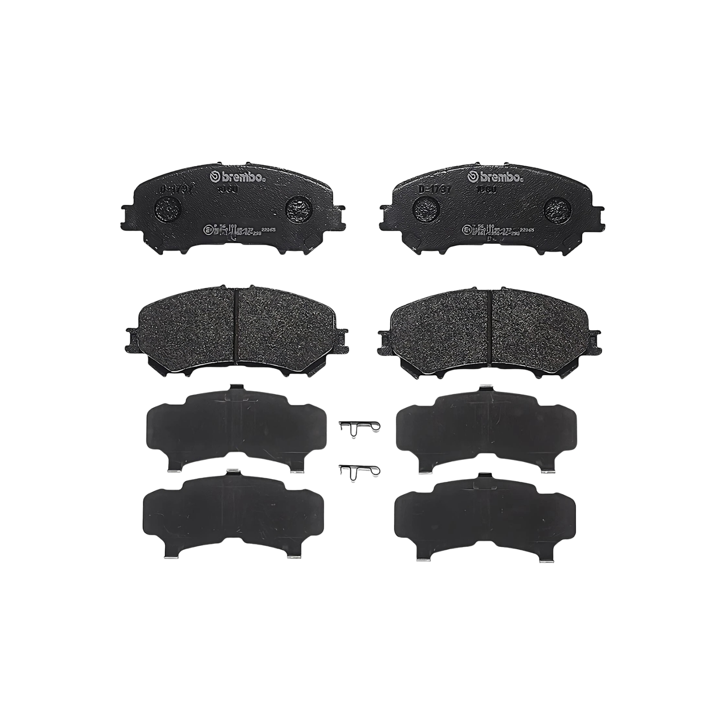 Kit Pastiglie Freni Anteriori + Posteriori Brembo per Nissan Qashqai J11 / Renault Kadjar