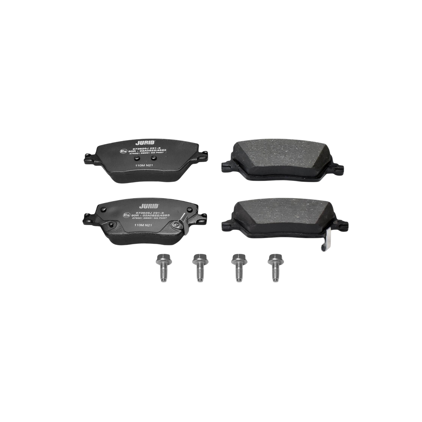 Kit 4 Pastiglie Freni Anteriori Jurid per Fiat Tipo Familiare / Tre Volumi / Hatchback