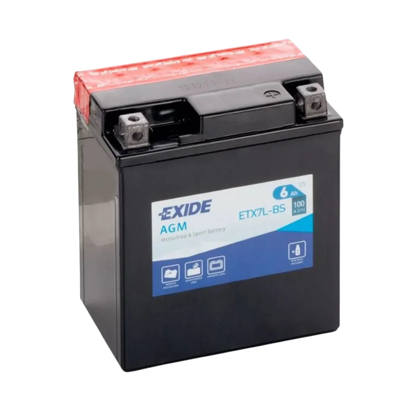 Batteria Moto Exide AGM ETX7L-BS 6Ah 12V 100A