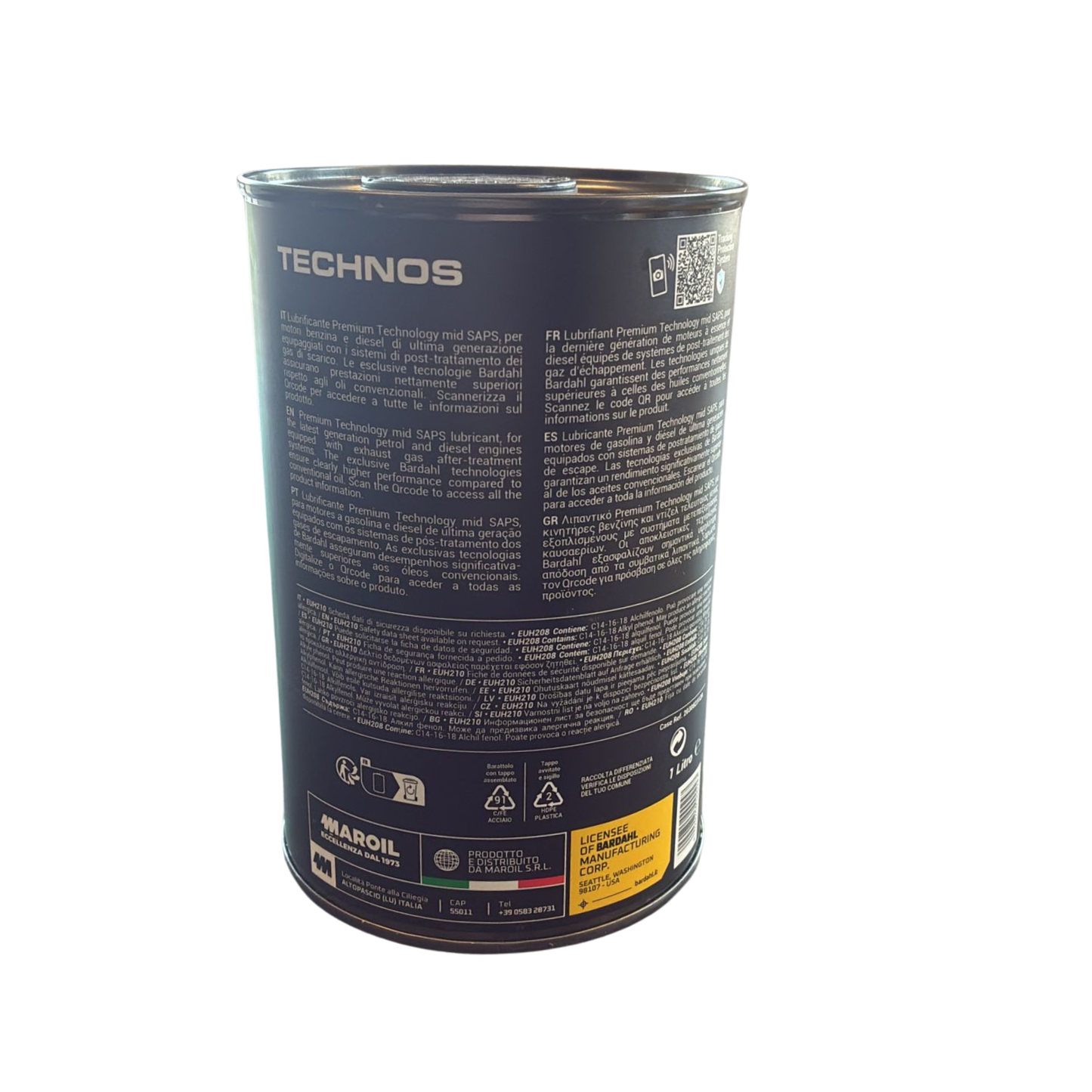 Bardahl Technos XFS AV504 5W-30 – Olio Motore -1L