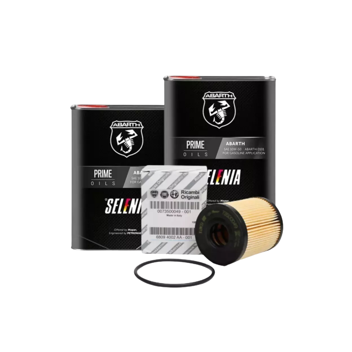 Kit 4 Litri Olio Motore Selenia Petronas Abarth 10W50 + Filtro Olio – Abarth 500