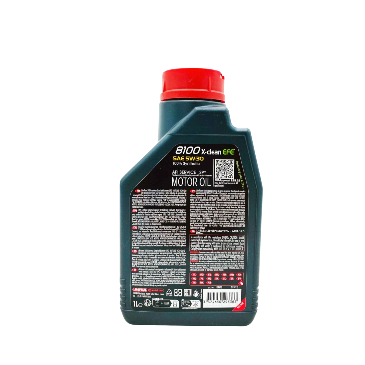 Motul 8100 X-Clean EFE 5w 30– Olio Motore - 3L
