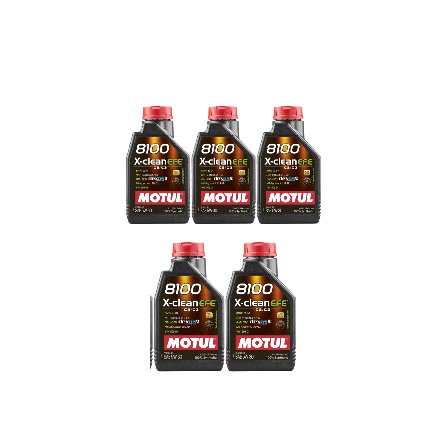 Kit Tagliando 3 Filtri + 5L Olio Motul 5W-30 X-Clean EFE per Renault Scenic IV 1.5