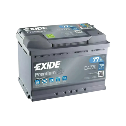 Accumulatore Auto Exide EA770 Premium Carbon Boost – 77Ah 760A 12V (+ Destra)