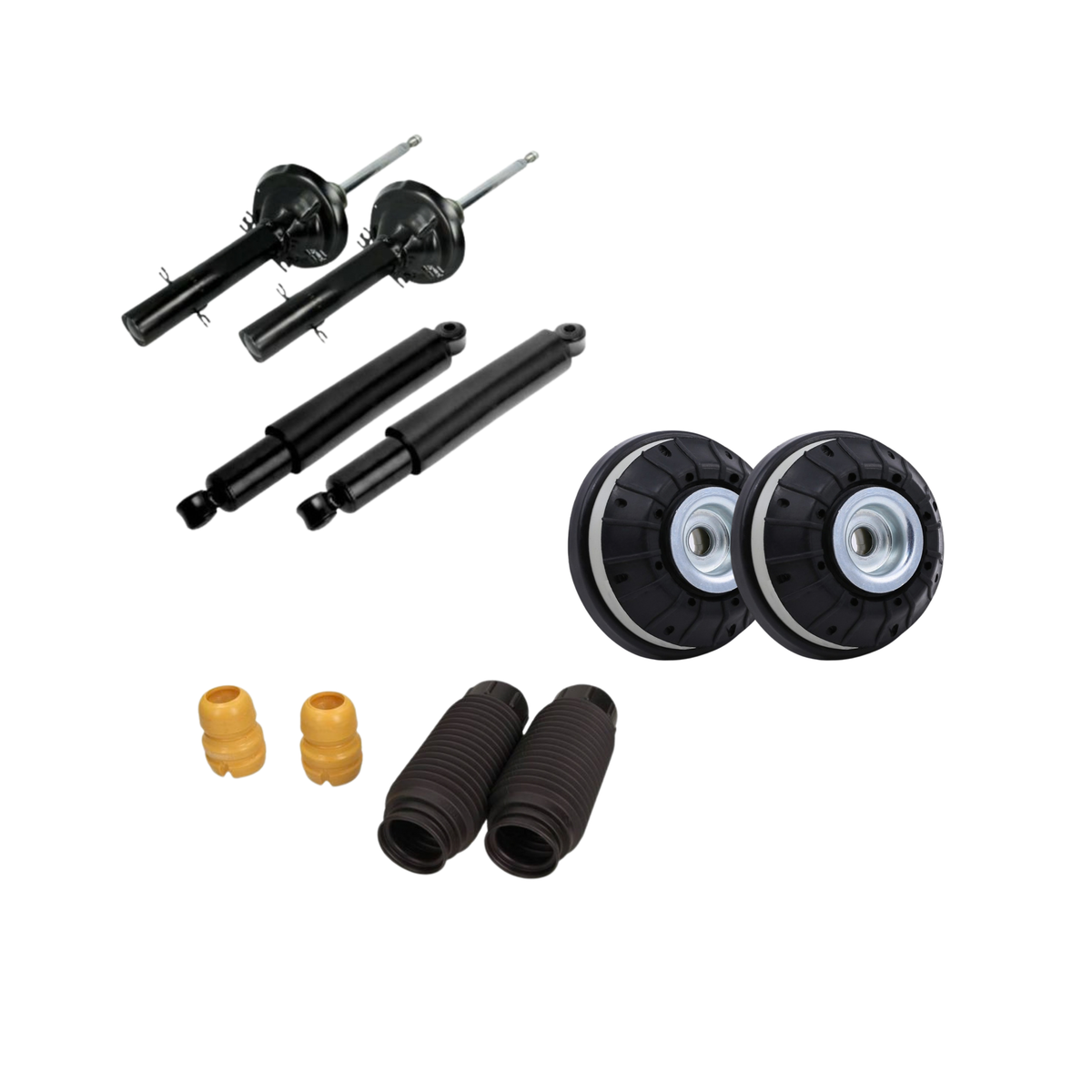 Kit Assetto Completo – Lancia Ypsilon (2011) – Ammortizzatori Japanparts + Supporti Febi + Dischi Brembo + Pastiglie Ferodo