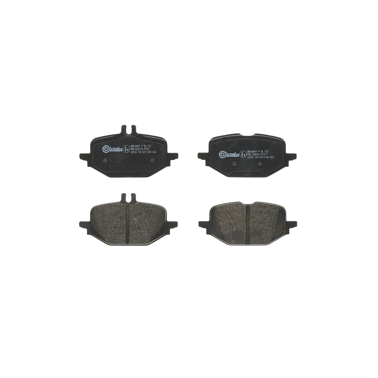Kit 4 Pastiglie Freni Anteriori Brembo per Mercedes-Benz Classe C W205 / GLC X253 / GLC Coupé C253