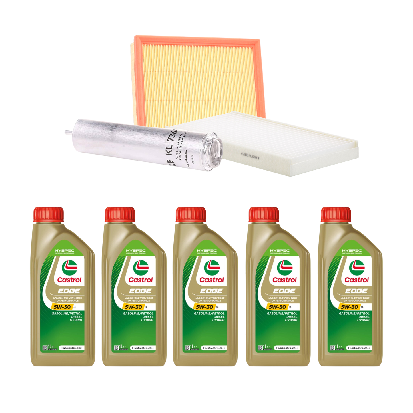 Kit Tagliando BMW Serie 1 F20 / F21 ( 2012 - 2019 ) | 5 Litri Olio + Filtri