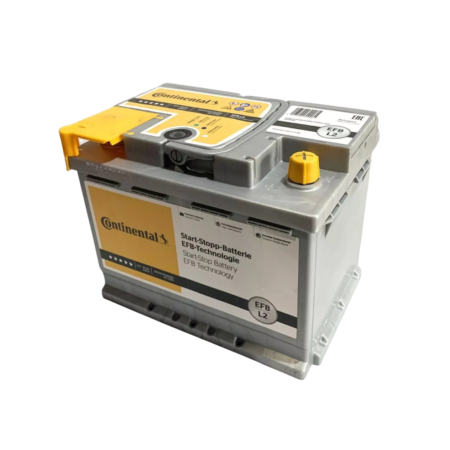 Batteria Auto Continental EFB Start-Stop 60Ah 640A 12V