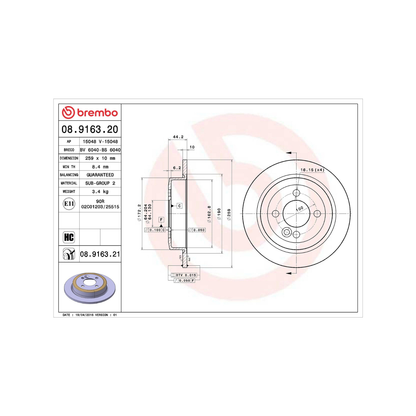 kit dischi freni anteriori brembo per mini cooper (r56) / clubman (r55) / coupé (r58)