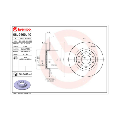 Kit Dischi Freni Posteriori Brembo – Alfa Romeo Giulietta (2010–2020) – Tutti i Motori