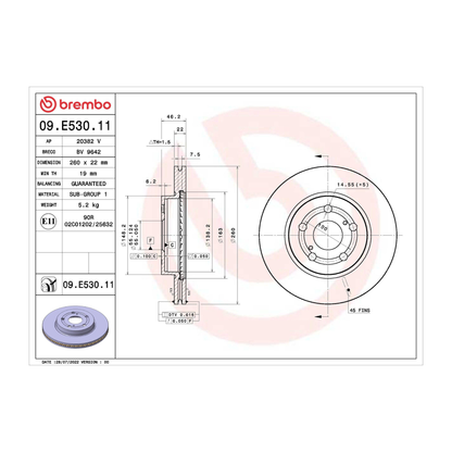 Dischi Freno Brembo + Pastiglie Brembo Anteriori - Toyota Yaris IV serie 1.0