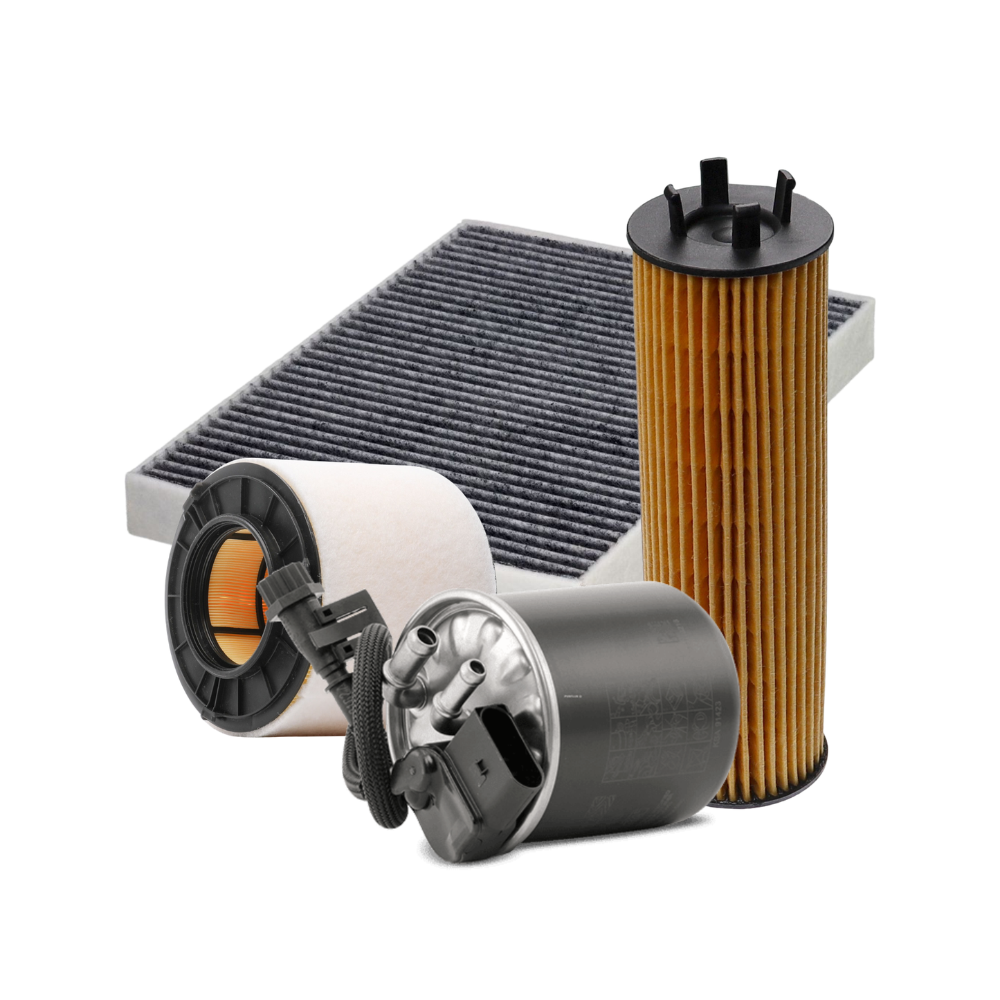 Kit Tagliando Audi A4 - 3.0 TDi 8KH | 6 Litri Olio Castrol 5W 30 + 4 Filtri