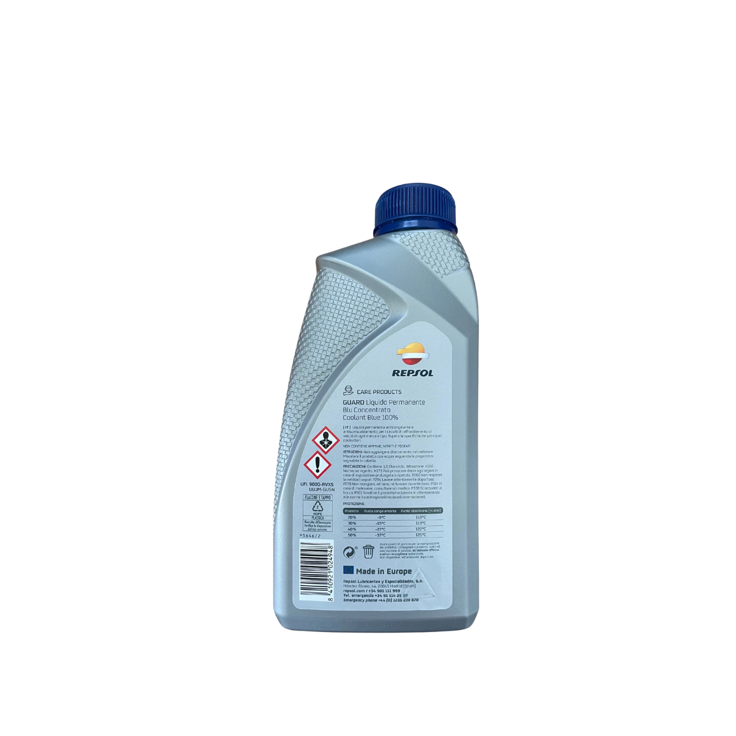 Liquido Antigelo Refrigerante Blu Puro Concentrato Repsol – 3 Litri