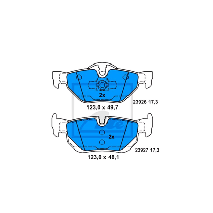 Kit 4 Pastiglie Freni Anteriori Ate per BMW Serie 1 / 3 E81 / E87 / E90 / E92 / E93 Cabrio / X1 (E84)