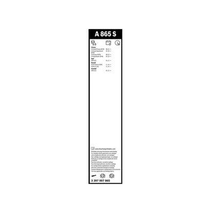 Spazzole Tergicristallo Anteriore Bosch Aero Twin (800mm) per Citroen C4 Grand Picasso II / Opel Zafira Tourer / Renault Grand Scenic IV