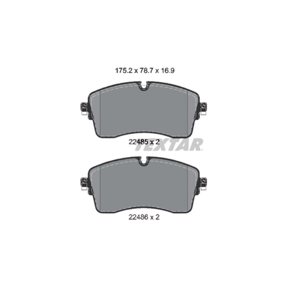 Kit Pastiglie Freni Anteriori Textar Per Toyota Rav4 V/Sienna/Camry/Previa III