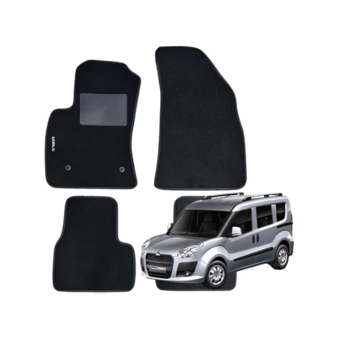 Kit 4 Tappeti in Moquette – Fiat Doblò