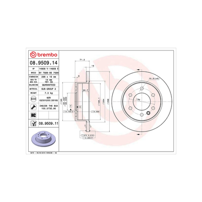 Kit Dischi Freni Posteriori Brembo per Mercedes-Benz Sprinter B9