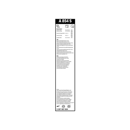 Spazzole Tergicristallo Anteriore Bosch Aero Twin (650mm) per Mercedes-Benz GLE W166 / GLS X166