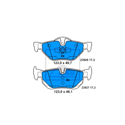 Kit 4 Pastiglie Freni Posteriori Ate per BMW Serie 1 E81 / E87 / E88 / Serie 3 E90 / E91 / X1 (E84)
