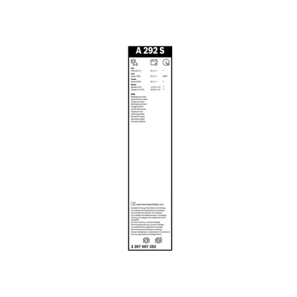 Spazzole Tergicristallo Anteriore Bosch Areo Twin (600mm) per Fiat Panda 312 / 319 / Lancia Ypsilon / Nissan Qashqai J10
