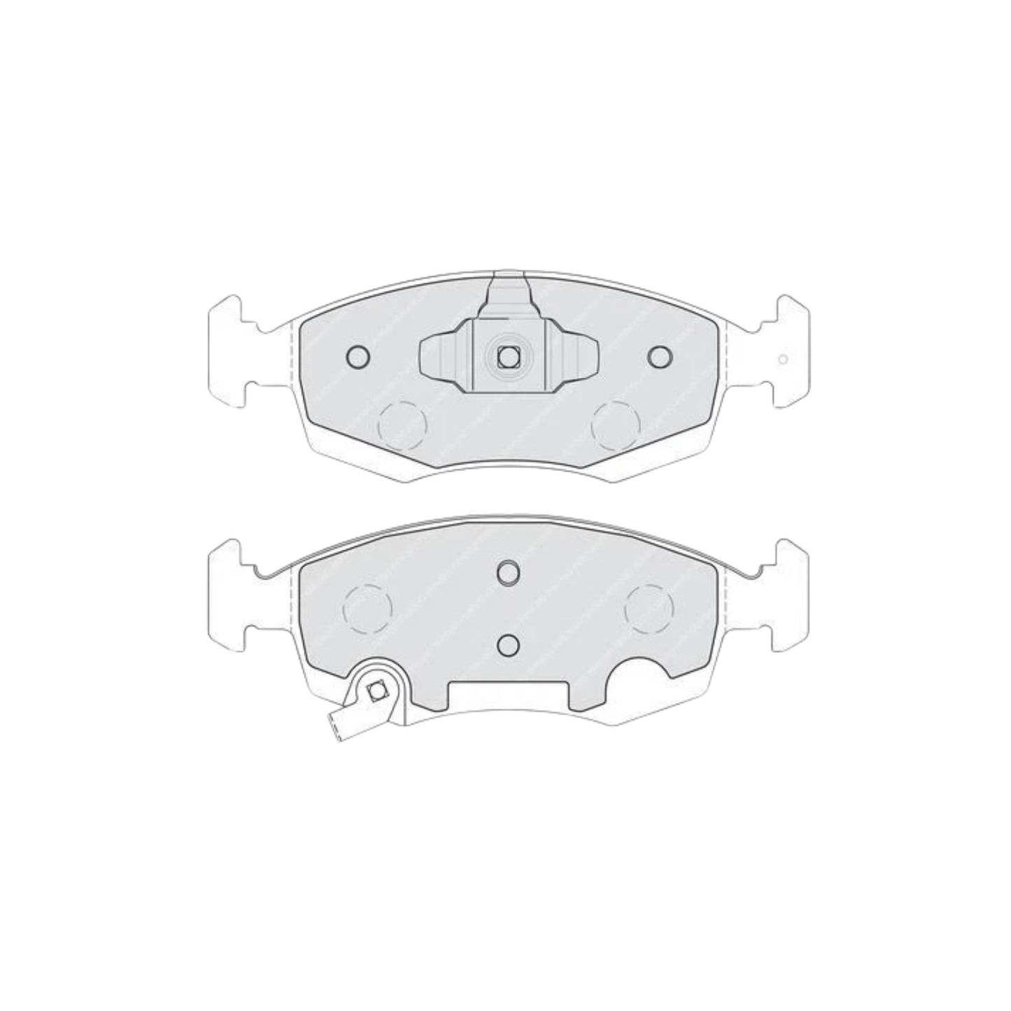 Kit 4 Pastiglie Freni Anteriori Ferodo per Fiat Panda 312 / Lancia Ypsilon 1.2 b