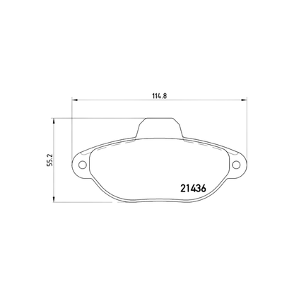 Kit 4 Pastiglie Freni Anteriori Brembo per Fiat Punto / Punto Van / Lancia Ypsilon