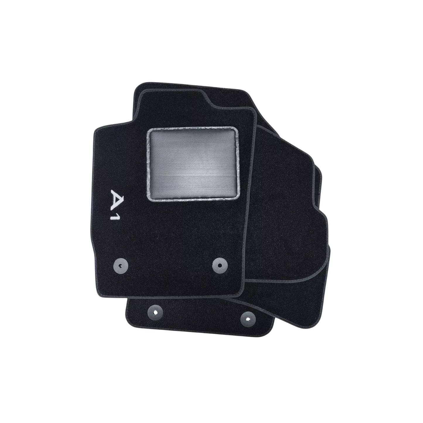 Set Tappeti Auto in Tessuto – Audi A1 con Emblema Cucito