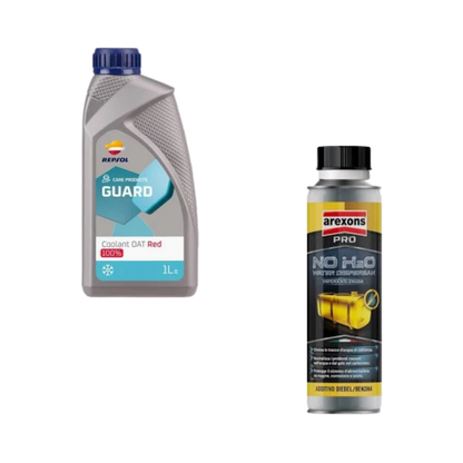 Kit Tagliando Motore – Selenia WR Pure Energy 5W-30 3L + Antigelo Rosso 4L + Filtro Olio Purflux + Additivo Pulizia Circuito Acqua (2 flaconi)