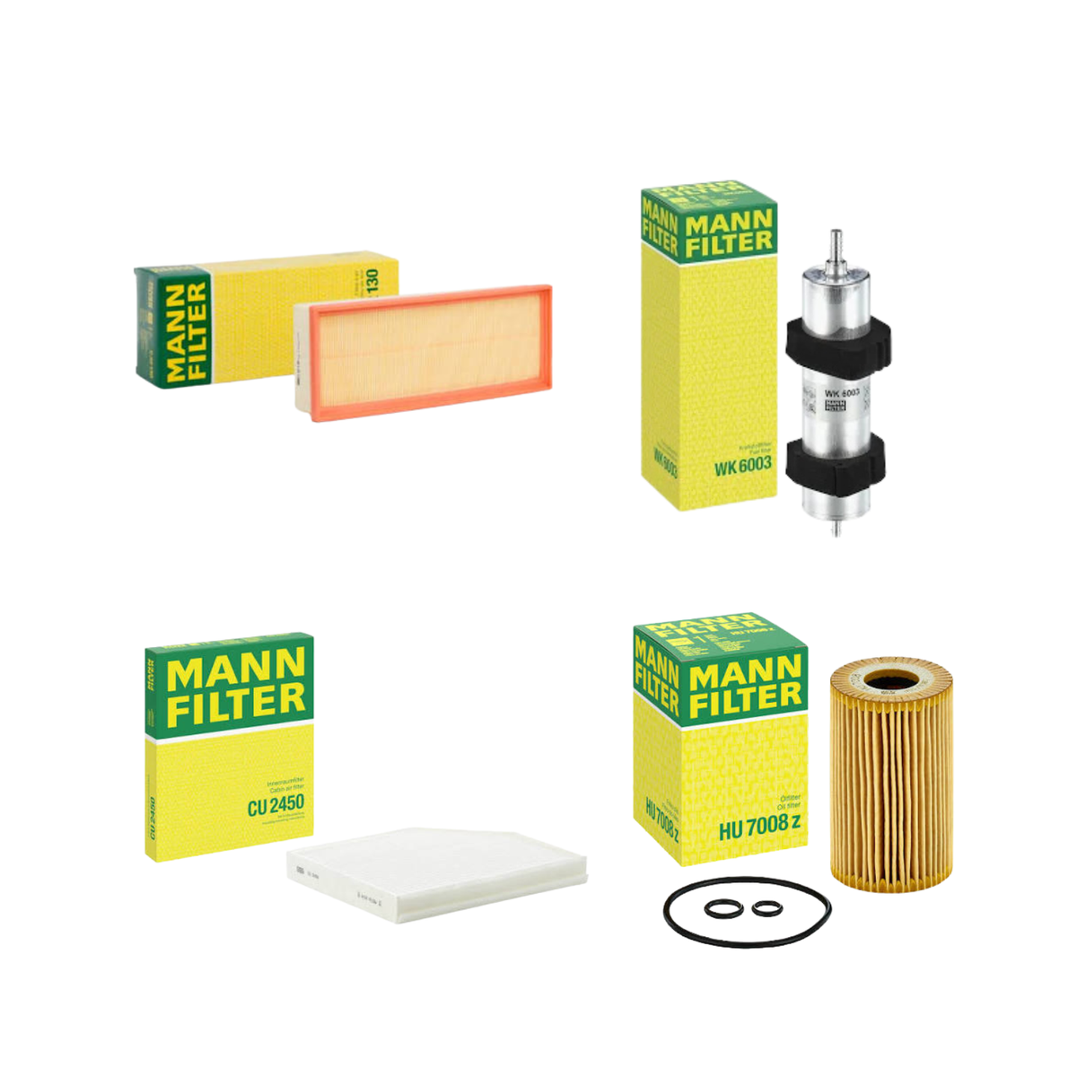 Kit Tagliando 4 Filtri Mann + 5L Olio Castrol 5W-30 LL Audi A5 2.0 TDI