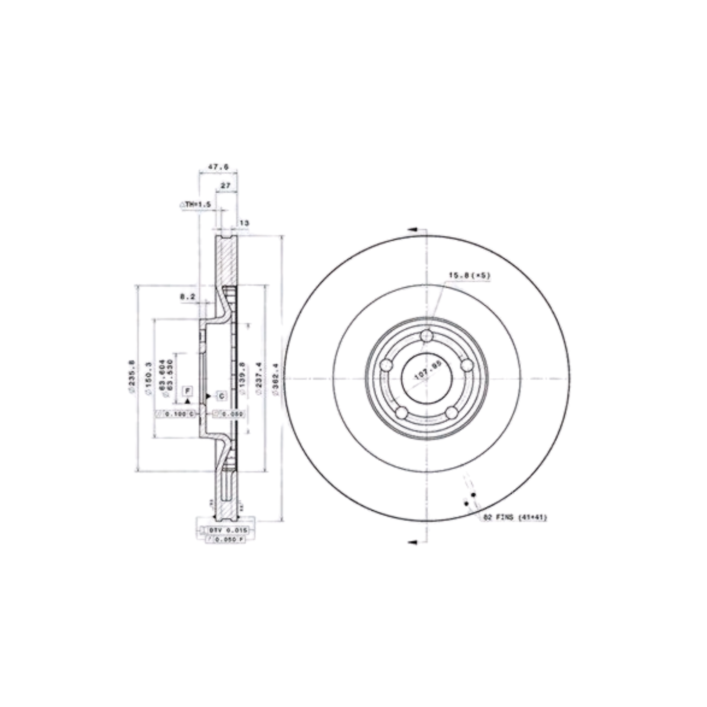 Kit Dischi Freni Anteriori Magneti Marelli per Alfa Romeo 146 / 155 / Fiat 500 / Panda 312 - 319 / Punto 188 / Seicento / Fiat Tipo / Lancia Delta II / Ypsilon