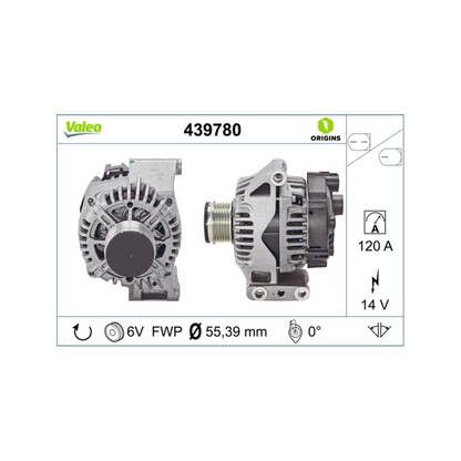 Alternatore Valeo Fiat 500X 500L  Panda 312 Tipo Hatchback 356 1.3 MJT