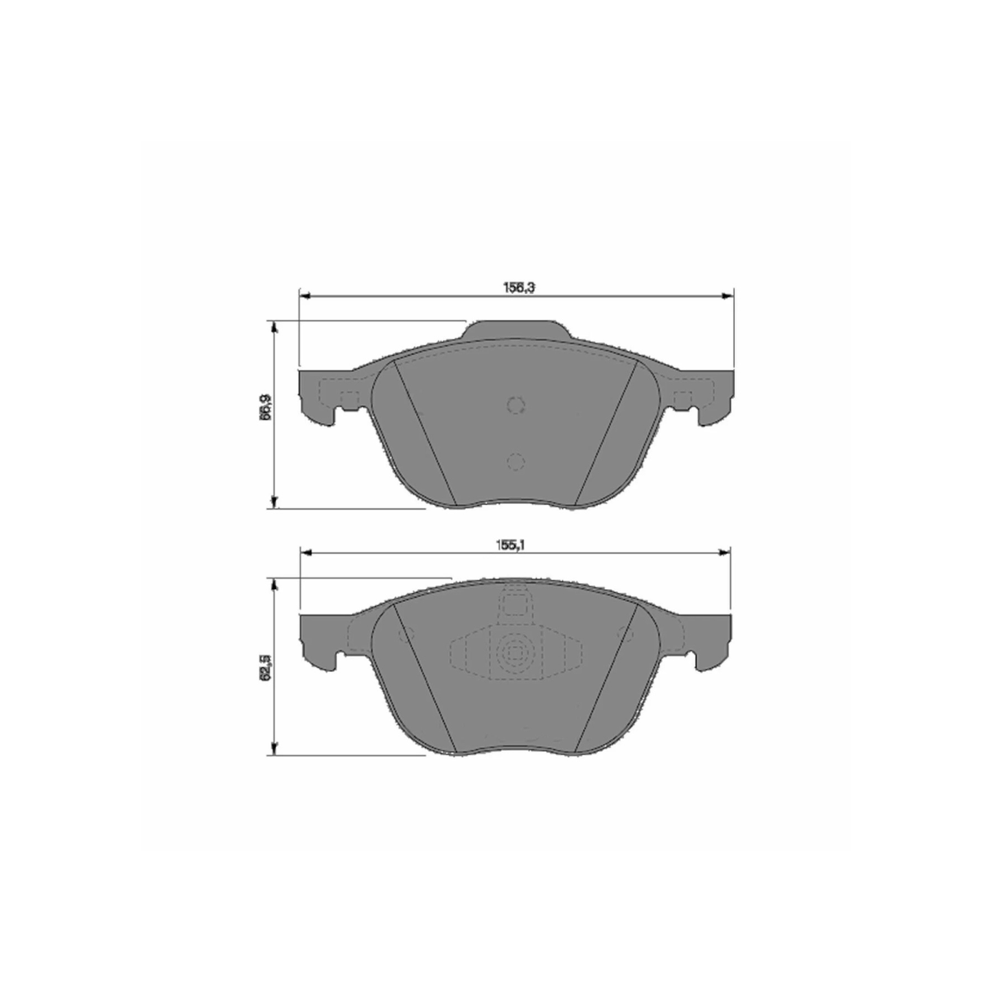 Kit Pastiglie Freni Anteriori + Posteriori Bosch per Ford C-Max