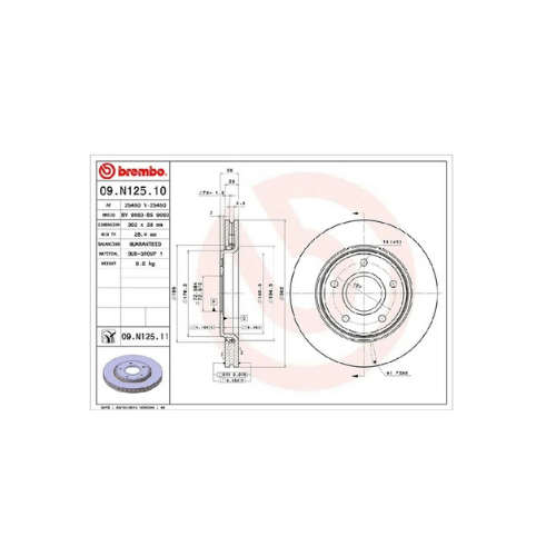 Kit Dischi + Pastiglie Freni Anteriori Brembo per Fiat Freemont