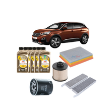 Kit tagliando Peugeot 3008 II con filtri e olio Total Quartz INEO MC3